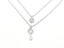 Zirconia Key Pendant Elegant Platinum Necklace Carousel 1