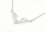 Zirconia Antler Pendant White Gold Necklace Carousel 2