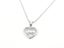 Classic Heart Zirconia Pendant in White Gold Carousel 1