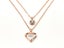 Zirconia-Adorned Rose Gold Heart Pendant Carousel 1