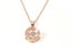 Rose Gold Pendant with Sparkling Zirconia Carousel 1
