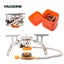 PACOONE Camping Gas Stove Outdoor Windproof Tourist Burner Portable Folding U... Carousel 2