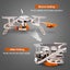PACOONE Camping Gas Stove Outdoor Windproof Tourist Burner Portable Folding U... Carousel 6