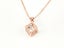 Elegant Rose Gold Zirconia Pendant Necklace Carousel 1