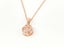 Rose Gold Pendant Necklace with Zircon Highlights Carousel 1