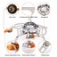 Widesea Camping Wind Proof Gas Burner Outdoor Strong Fire Stove Heater Touris... Carousel 7