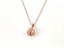Rose Gold Pendant Necklace with Zircon Highlights Carousel 1