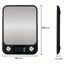 ANYGLEAM Gray Stainless Kitchen Scale 10Kg Accurate Measure Electronic Portab... Carousel 4
