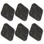 rubber ground mat 6PCS Rubber Treadmill Mat Sound Insulation Cushion Exercise Carousel 3