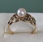 9ct yellow gold pearl ring . Carousel 1