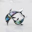 Tropicana Nai'a Dolphin Brooch - Beautiful Paua / Abalone Shell Pin, Classic ... Carousel 10