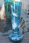 Large blue Bohemian glass vase Carousel 2