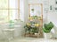 $1 NO Reserve Bamboo Hanging Planter Stand Shelf New Carousel 3