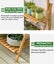 $1 NO Reserve Bamboo Hanging Planter Stand Shelf New Carousel 6