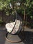Double Hanging Rattan Swing Patio Garden Chair Weave Carousel 3