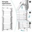 Heated Towel Rail Rack Stand Electric Airer Carousel 8