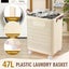 Collapsible Laundry Basket Washing Clothes Hamper 47L Carousel 3
