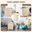 Collapsible Laundry Basket Washing Clothes Hamper 47L Carousel 4