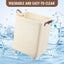 Collapsible Laundry Basket Washing Clothes Hamper 47L Carousel 10
