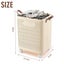Collapsible Laundry Basket Washing Clothes Hamper 47L Carousel 12