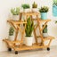 Artists Bamboo Flower Planter Rack Shelves Carousel 1