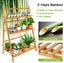 Bamboo Foldable Plant Rack New Carousel 3