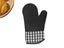 Silicone Heat Resistant Gloves Kitchen Cooking Baking Microwave Oven Mitts Black Carousel 1