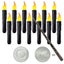 Halloween Decorations,12 Pcs Floating Candles with Wand Remote Carousel 5