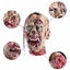 Halloween Decoration Props, Scary Hanging Head Life Size Latex Zombie Head Carousel 4