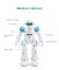 Smart Touch Control Robot With Led Light Support Waling / Sliding Mode Carousel 11