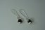 Earrings | Dangle | Onyx | Silver Edged | Round 10mm | 925 Sterling Silver #697 Carousel 5