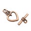 5 Sets Heart Toggle Clasp Antique Copper Carousel 1