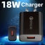 18W Wall Charger + USB-C cable - Black (combo) Carousel 8