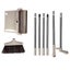 CLEANFOK Height Adjustable Broom and Dustpan Set - Khaki Carousel 2
