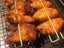2 X Chicken Wing Metal Grilling Forks BBQ Grilling Rails Carousel 2