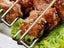 2 X Chicken Wing Metal Grilling Forks BBQ Grilling Rails Carousel 4
