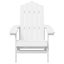 Vida Xl Garden Adirondack Chair With Table Hdpe White Carousel 4