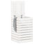 Laundry Basket White 44X44x66 Cm Solid Wood Pine Laundry Baskets & Hampers Carousel 3