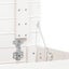 Laundry Basket White 44X44x66 Cm Solid Wood Pine Laundry Baskets & Hampers Carousel 6