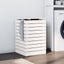 Laundry Basket White 44X44x66 Cm Solid Wood Pine Laundry Baskets & Hampers Carousel 8