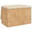 Laundry Basket With 3 Sections 75X42.5X52 Cm Water Hyacinth Laundry Baskets & Ha Carousel 1