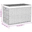 Laundry Basket With 3 Sections 75X42.5X52 Cm Water Hyacinth Laundry Baskets & Ha Carousel 2