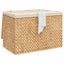 Laundry Basket With 3 Sections 75X42.5X52 Cm Water Hyacinth Laundry Baskets & Ha Carousel 3