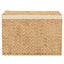Laundry Basket With 3 Sections 75X42.5X52 Cm Water Hyacinth Laundry Baskets & Ha Carousel 5