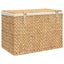 Laundry Basket With 3 Sections 75X42.5X52 Cm Water Hyacinth Laundry Baskets & Ha Carousel 6