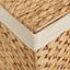 Laundry Basket With 3 Sections 75X42.5X52 Cm Water Hyacinth Laundry Baskets & Ha Carousel 7