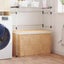 Laundry Basket With 3 Sections 75X42.5X52 Cm Water Hyacinth Laundry Baskets & Ha Carousel 8