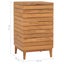 Laundry Basket 40X40x70 Cm Solid Teak Wood Laundry Baskets & Hampers Carousel 2