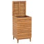 Laundry Basket 40X40x70 Cm Solid Teak Wood Laundry Baskets & Hampers Carousel 4