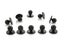 Chefs Jacket Buttons - Pack of 10 - Black Carousel 1